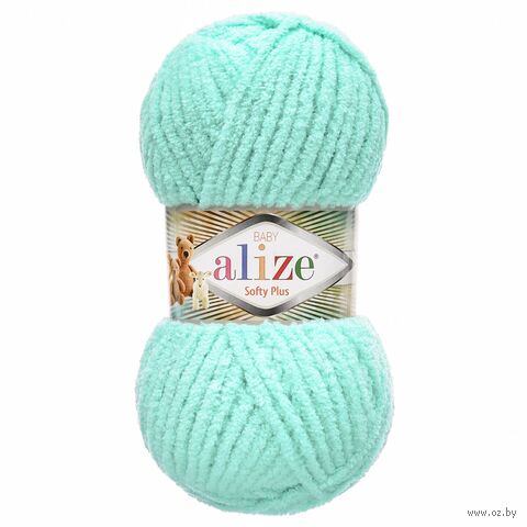 Пряжа "Softy Plus №263" (100 г; 120 м; бирюзовый) — фото, картинка