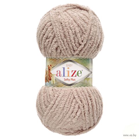 Пряжа "Softy Plus №72" (100 г; 120 м; светло-бежевый) — фото, картинка