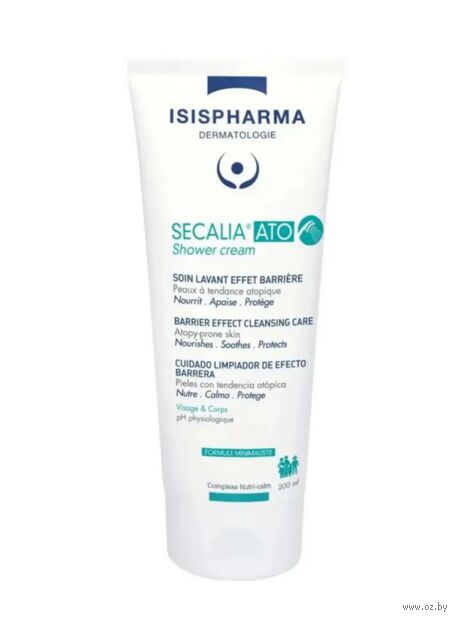 Очищающий крем-гель для душа для сухой кожи "Secalia Ato Shower Cream" (200 мл) — фото, картинка