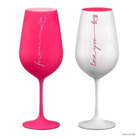 Набор бокалов для вина "Love You Forever" (2 шт.; 550 мл) — фото, картинка