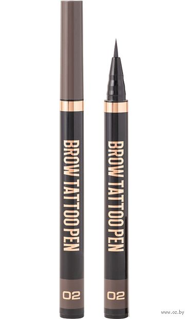 Лайнер для бровей "Brow tattoo pen" тон: 02, brunette — фото, картинка