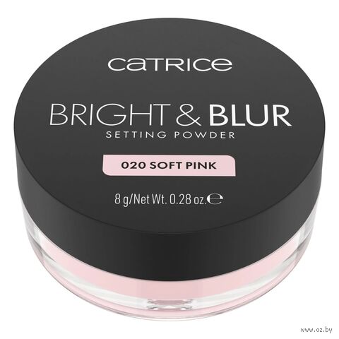 Рассыпчатая пудра для лица "Bright & Blur Setting Powder" тон: 020, soft pink — фото, картинка