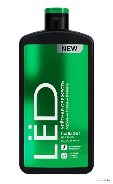 Гель для 3в1 для лица, волос и тела "Улётная свежесть" (490 мл) — фото, картинка